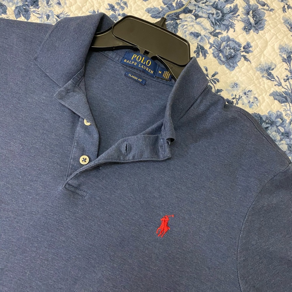 A classic fit polo shirt